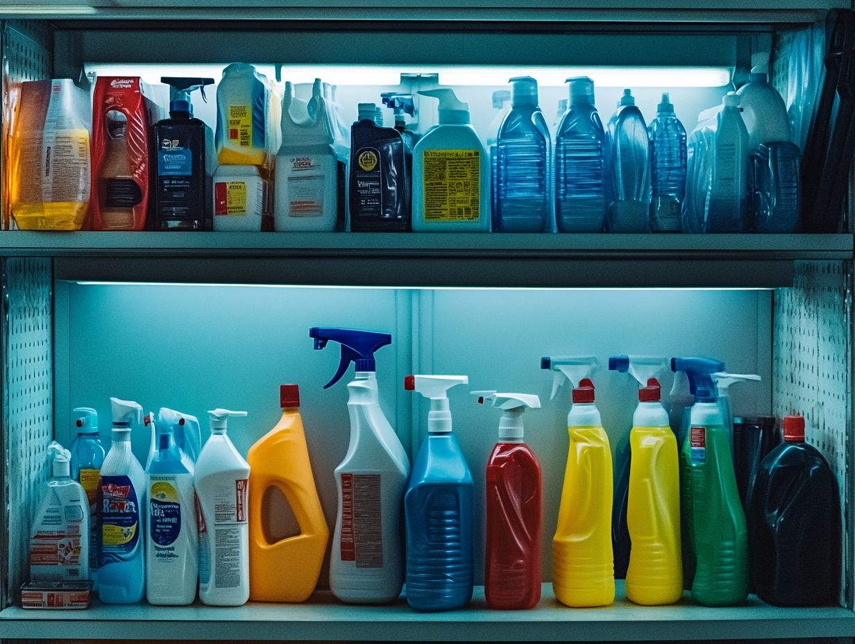 How to Properly Store Cleaners Away from Sunlight?