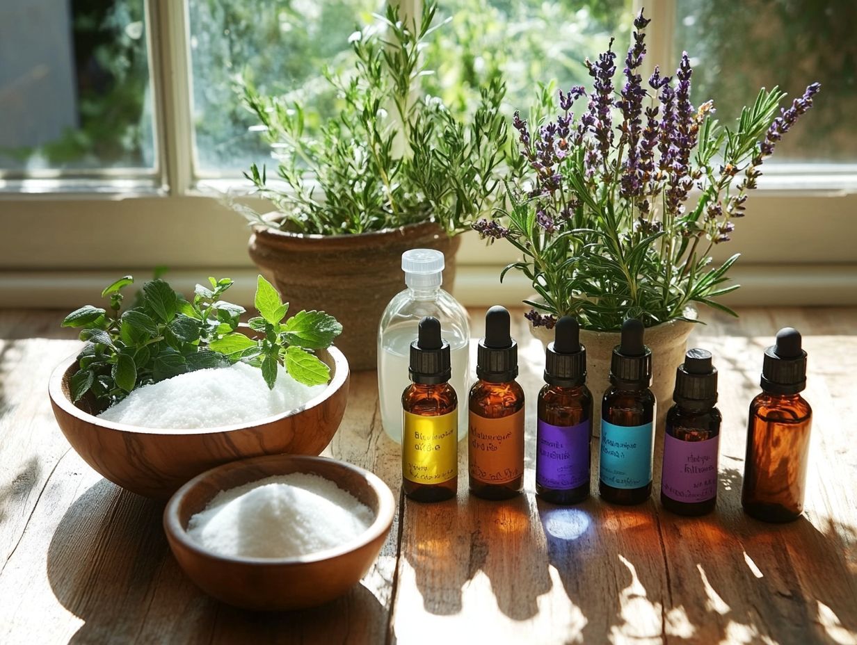 2. Disinfectant Spray with Essential Oils