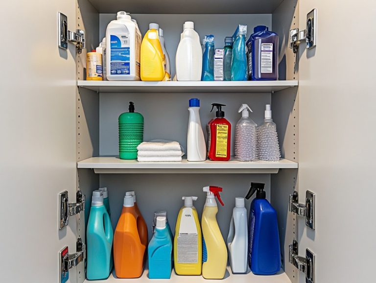 Ways to Secure Your Cleaning Supplies