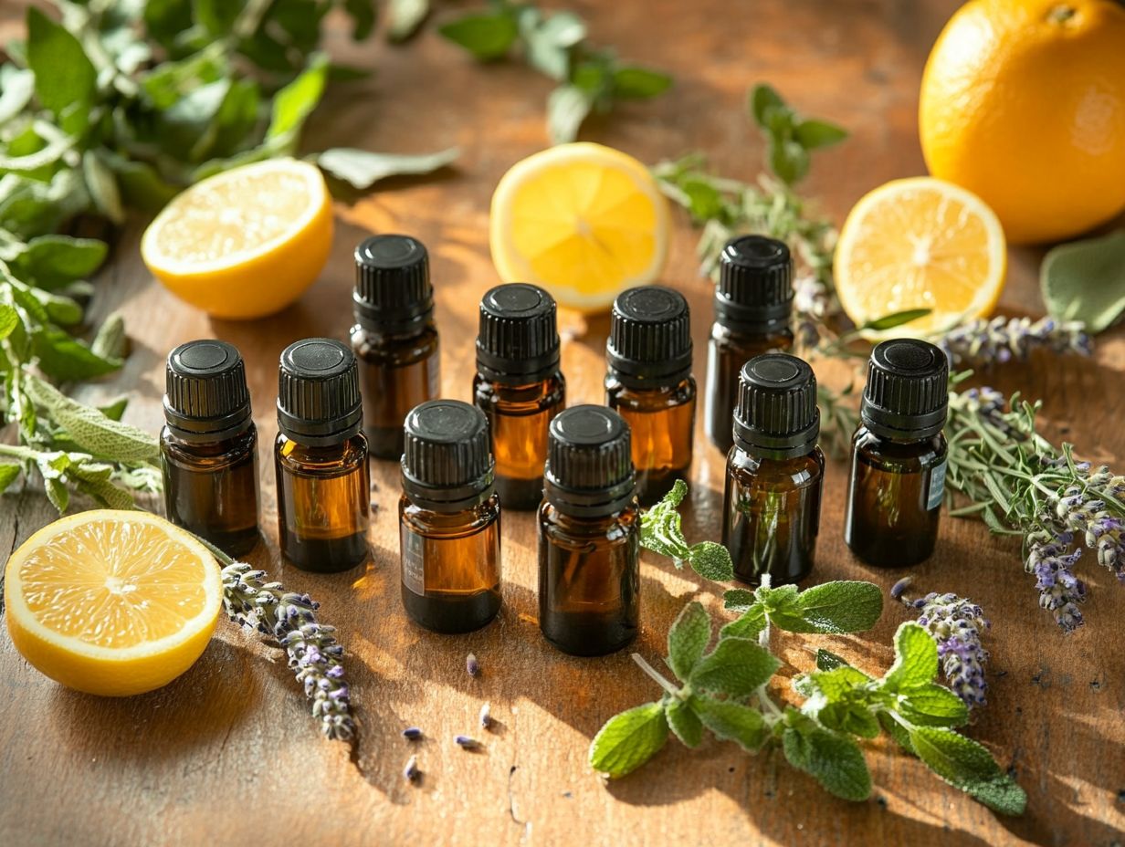 Illustration of frequently asked questions regarding essential oils