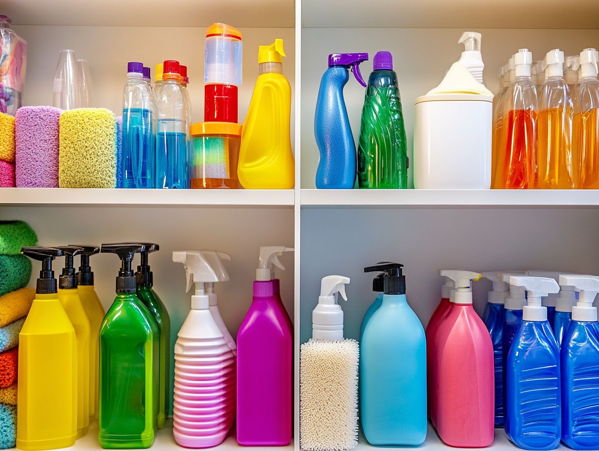 Best storage practices for cleaning supplies